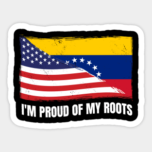 Proud Venezuela Flag, Venezuela gift heritage, Venezuelan girl Boy Friend Venezolano Sticker